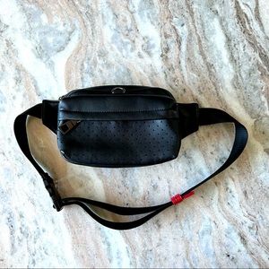 Zara Perforated Belt Bag with Gunmetal hardware